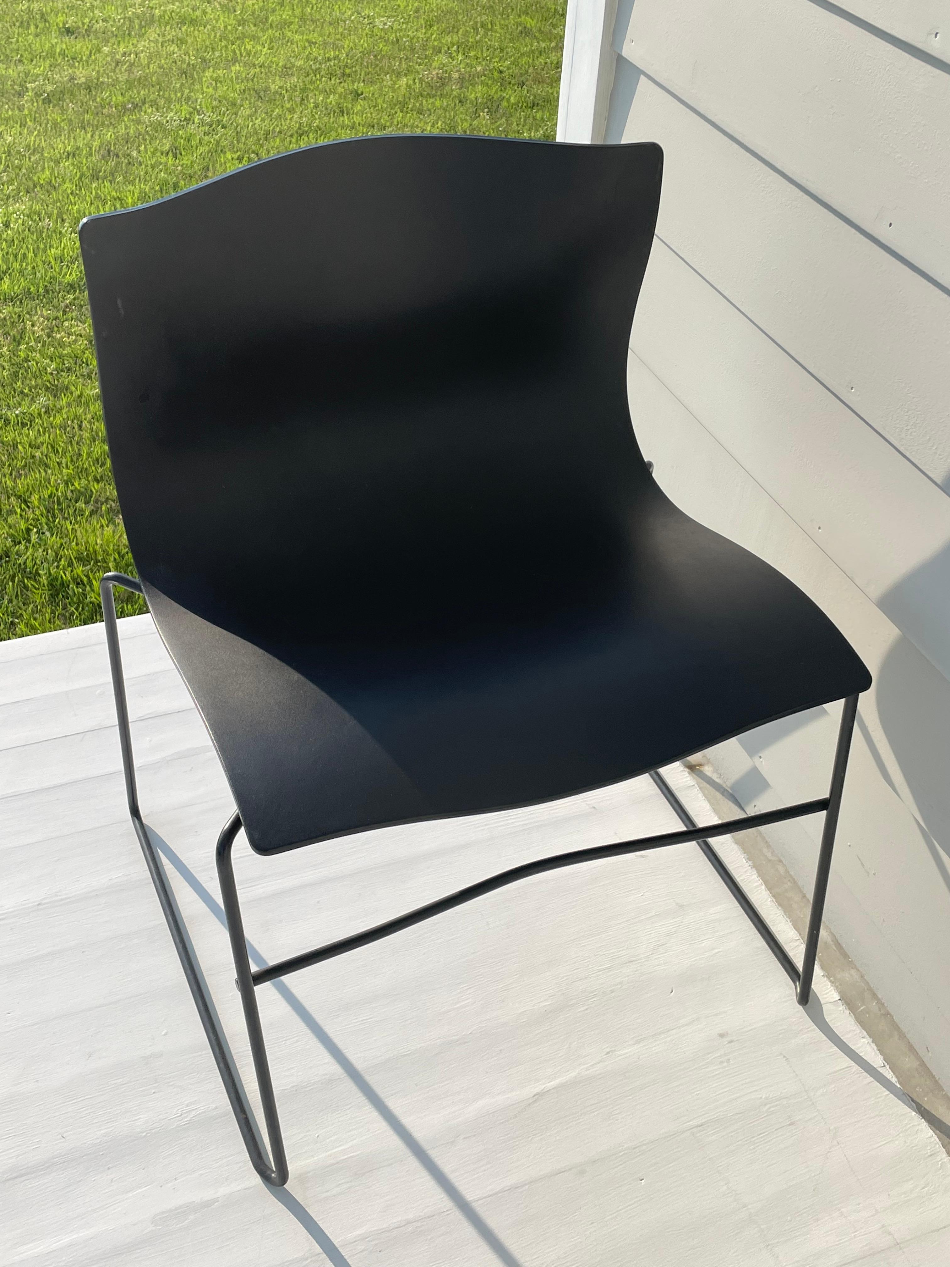 4er-Set Vintage Knoll Taschentuchstühle von Massimo and Lella Vignelli im Angebot 2