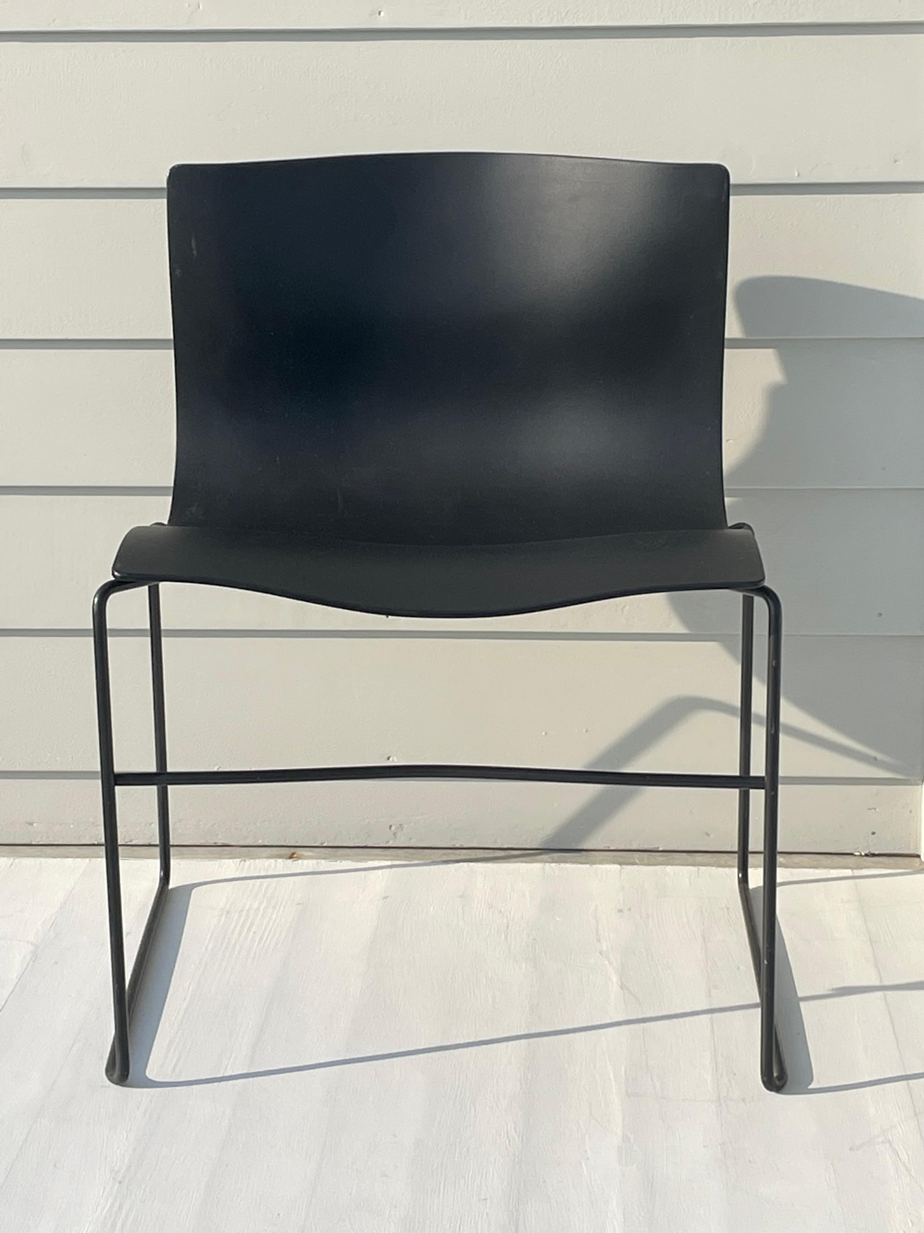 4er-Set Vintage Knoll Taschentuchstühle von Massimo and Lella Vignelli im Angebot 3