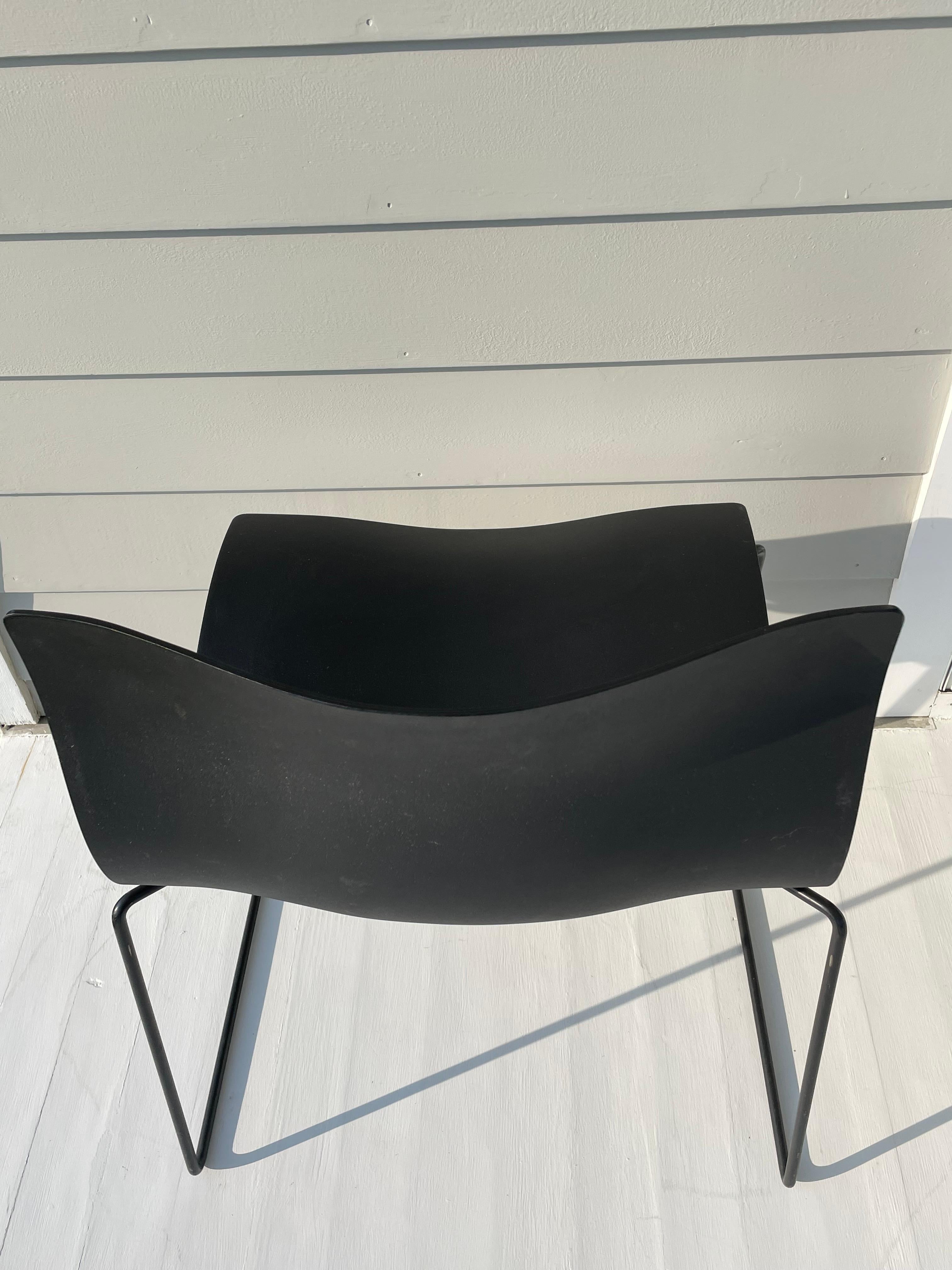 4er-Set Vintage Knoll Taschentuchstühle von Massimo and Lella Vignelli im Angebot 5