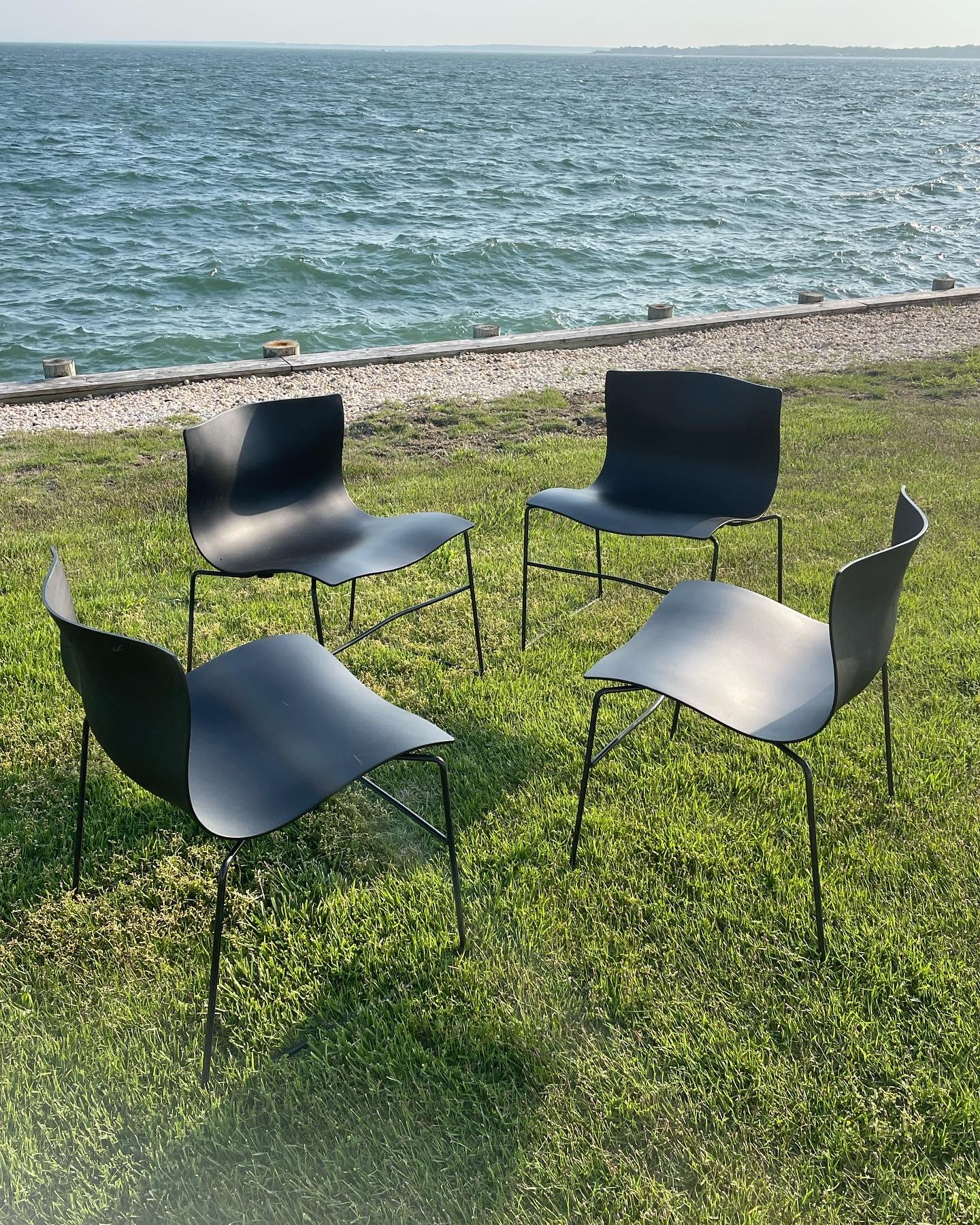 4er-Set Vintage Knoll Taschentuchstühle von Massimo and Lella Vignelli im Angebot 7