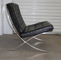 Set of 4 Used Knoll Mies Van Der Rhoe Barcelona Chairs