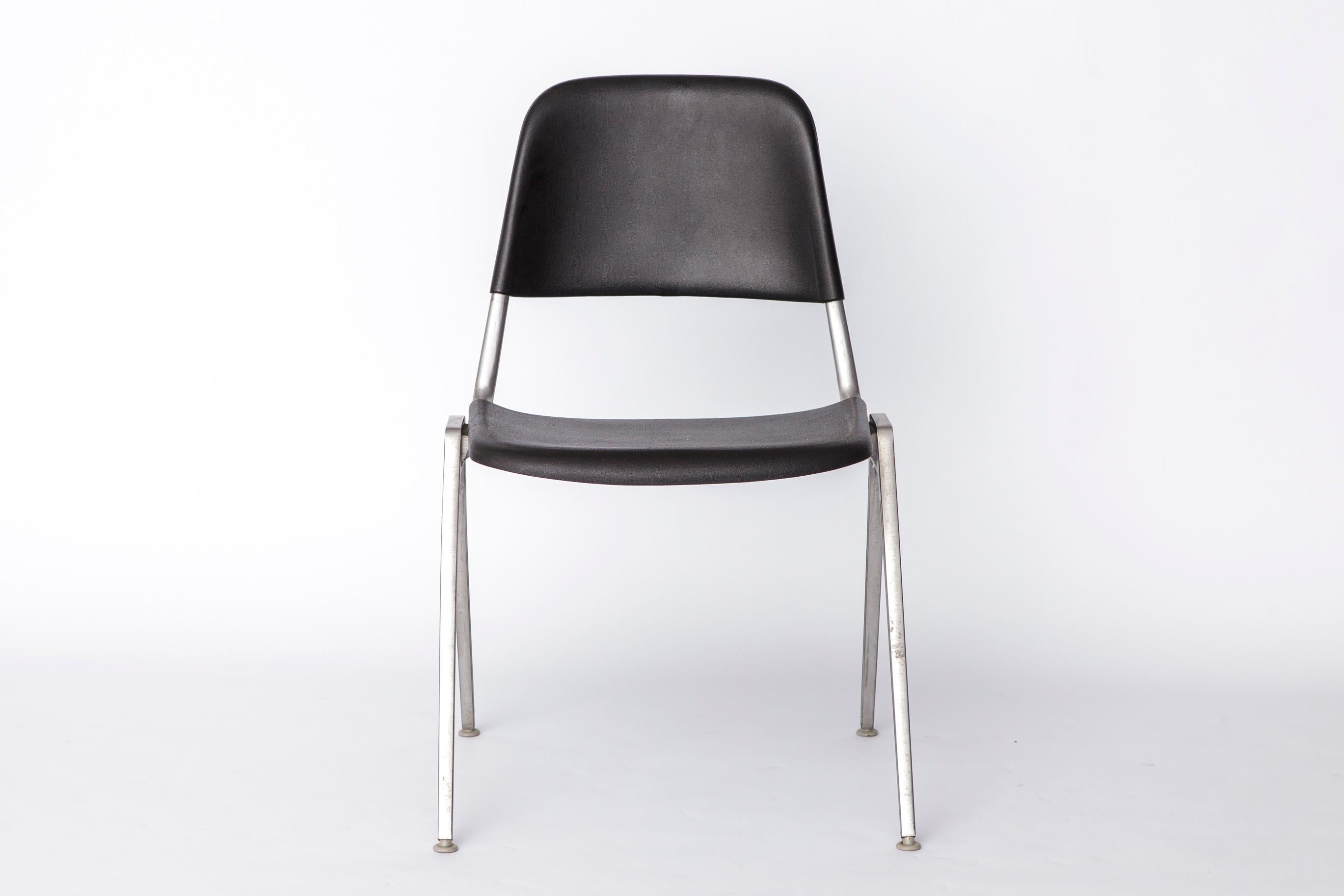 Mid-Century Modern Set of 4 Vintage Knoll Stacking Chairs, Model 1601 by Don Albinson, 1960s For Sale