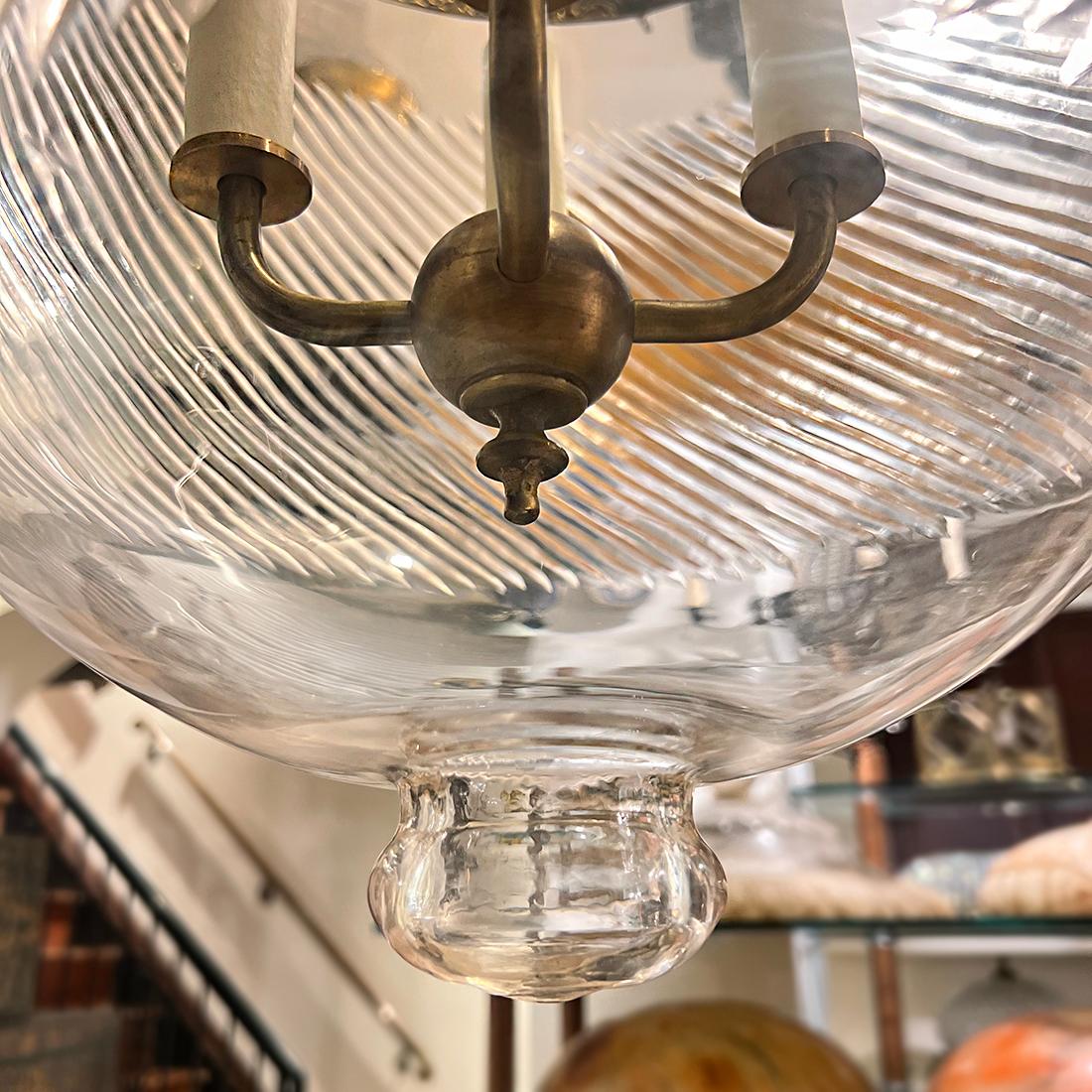 Set of 4 Vintage Large Etched Lanterns, Sold Individually. For Sale 1