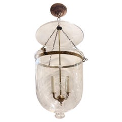 Set of 4 Vintage Large Etched Lanterns, Sold Individually