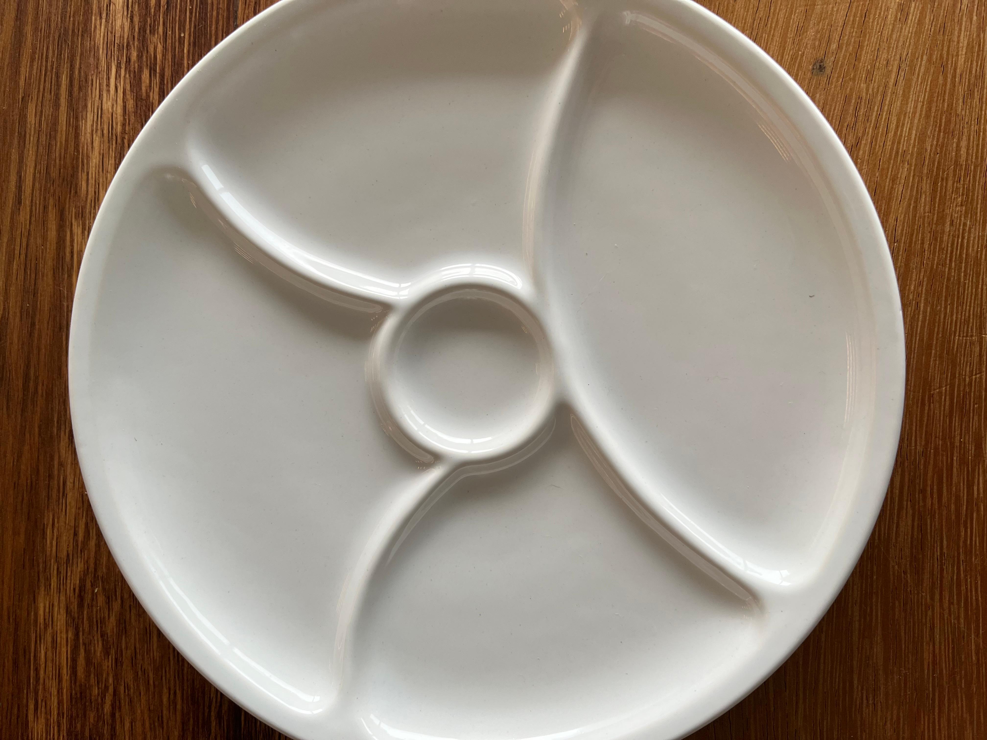 Set de 4 Platos de aperitivo divididos Vintage Le Creuset para sushi, tapas. Francés en venta