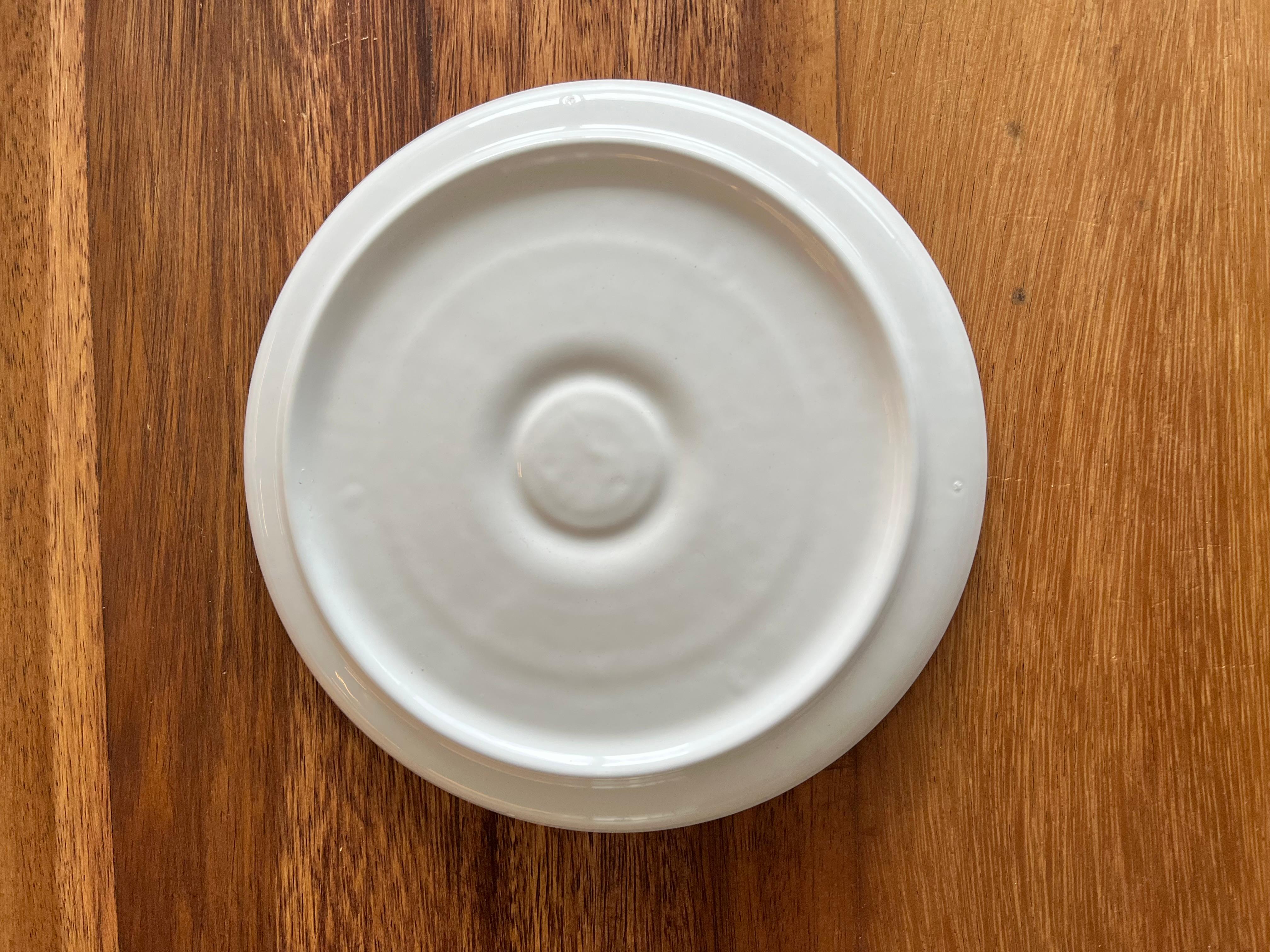 French Set of 4 Vintage Le Creuset Divided Snack Plates for Sushi, Tapas. For Sale