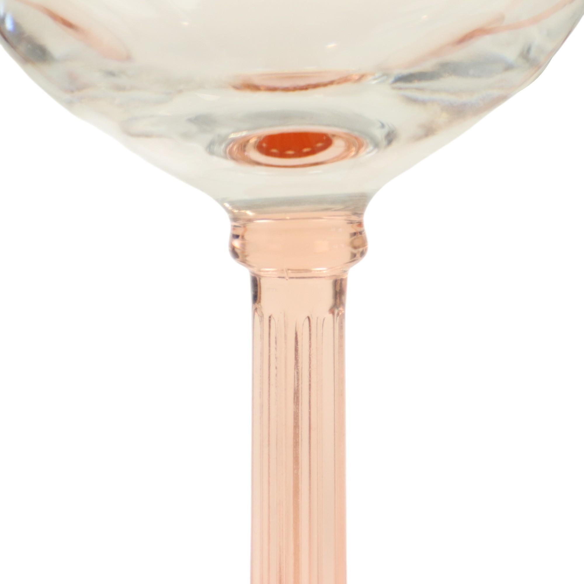 Set de 4 Copas de Vino Vintage Luminarc Pie Rosa en venta 4
