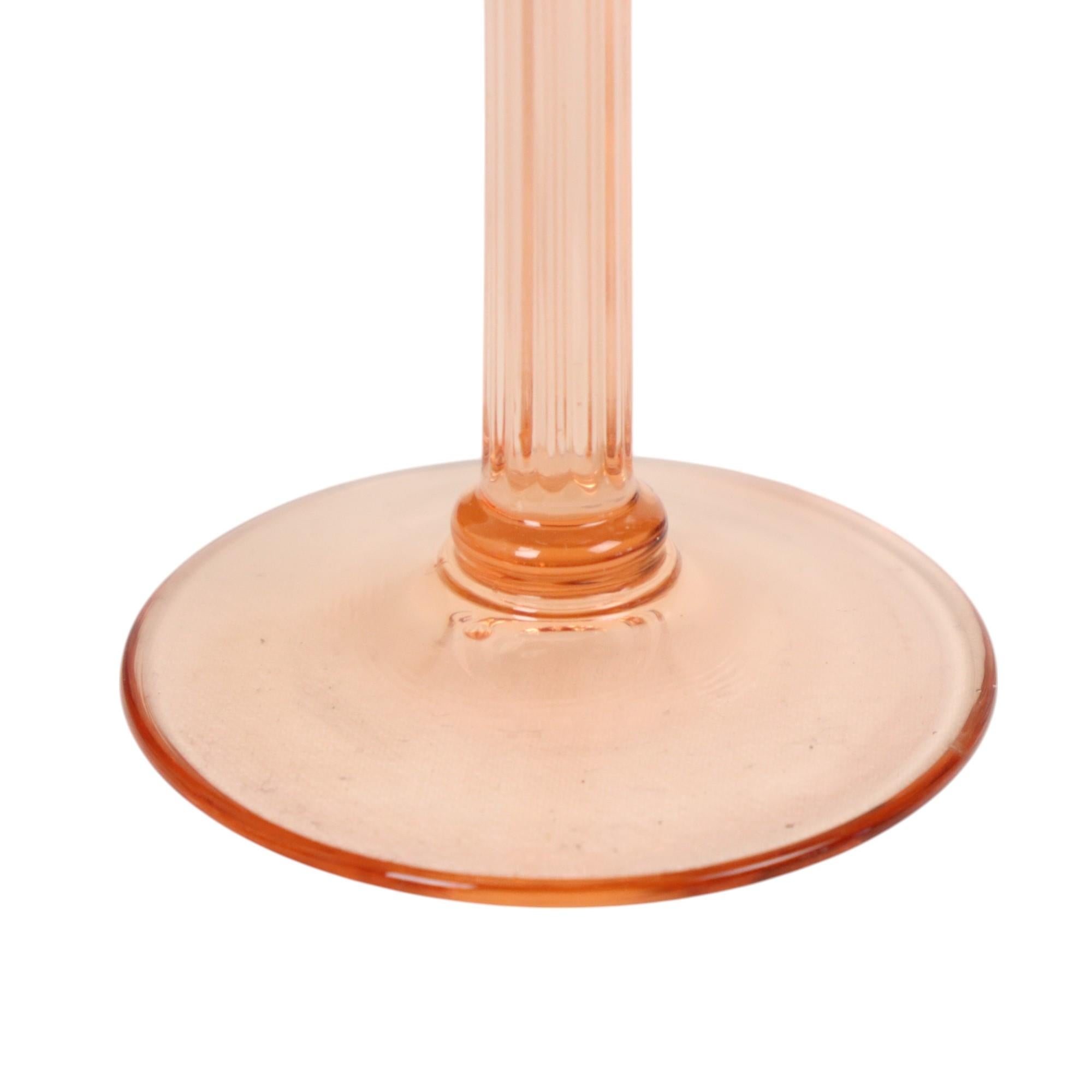 Set de 4 Copas de Vino Vintage Luminarc Pie Rosa en venta 2