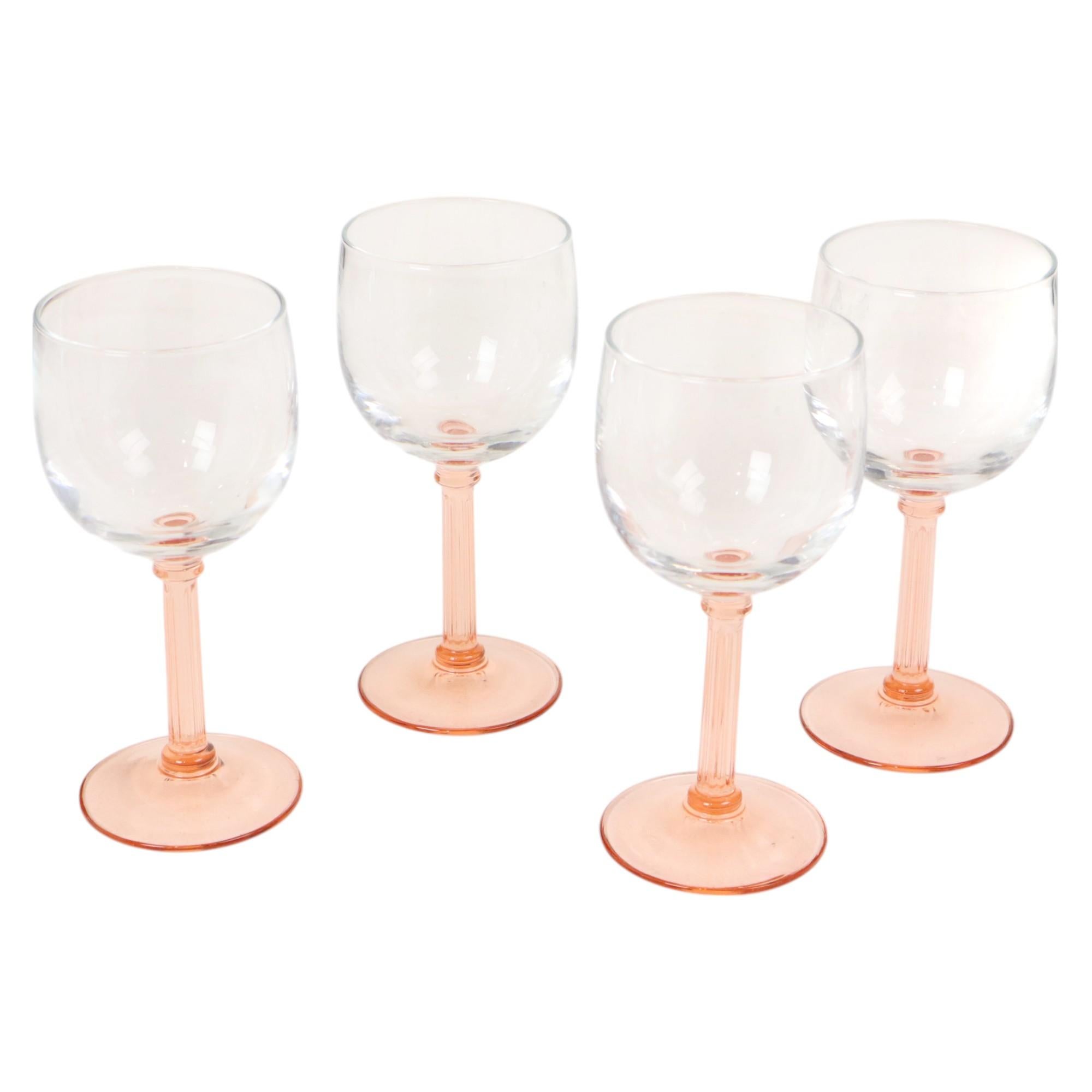 Set de 4 Copas de Vino Vintage Luminarc Pie Rosa en venta 3