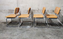 Set of 4 Vintage Marcel Breuer Cesca Chairs, Made in Italy, 1970s