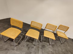 Set of 4 Vintage Marcel Breuer Cesca Chairs, Made in Italy, 1970s