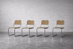 Satz von 4 Vintage Mid-Century German Modern Cantilever Dining Chairs, 1960er Jahre