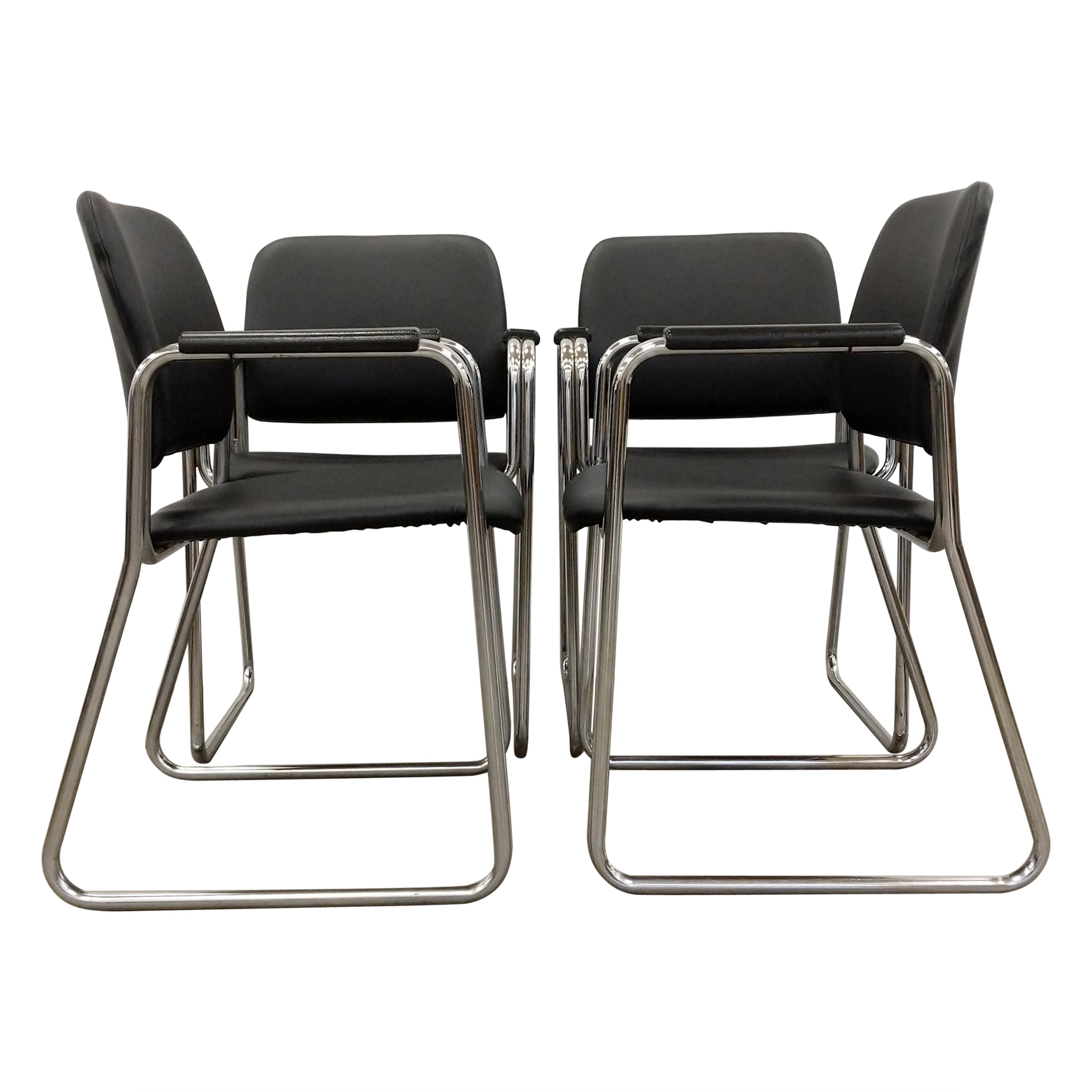 Juego de 4 Sillones Checos Vintage Mid Century Modern