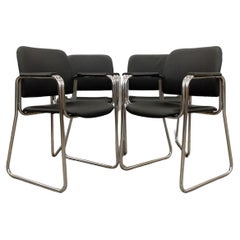 Ensemble de 4 fauteuils tchèques Vintage Mid Century Modern