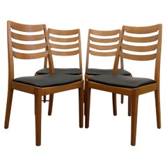 Set of 4 Vintage Mid Century Modern Dining Chairs by Nathan