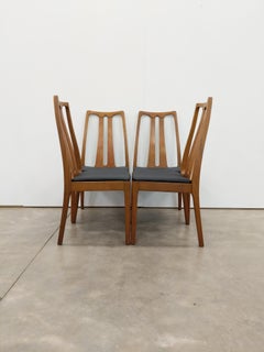 Set of 4 Vintage Mid Century Modern Dining Chairs by Parker Knoll