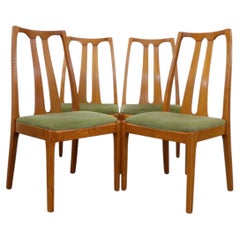 Set di 4 sedie da pranzo vintage del Mid Century Modern di Parker Knoll