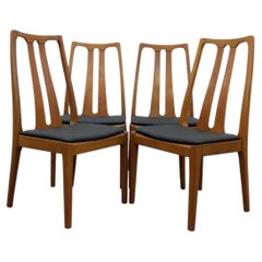 Set of 4 Vintage Mid Century Modern Dining Chairs by Parker Knoll