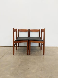 Set of 4 Vintage Mid Century Modern Dining Chairs