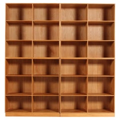 Set of 4 Vintage Mogens Koch Oak Bookcases by Cabinetmaker Rud Rasmussen Denmark