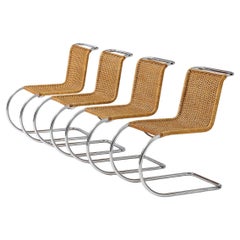 Set of 4 Vintage MR10 Chairs by Mies Van Der Rohe