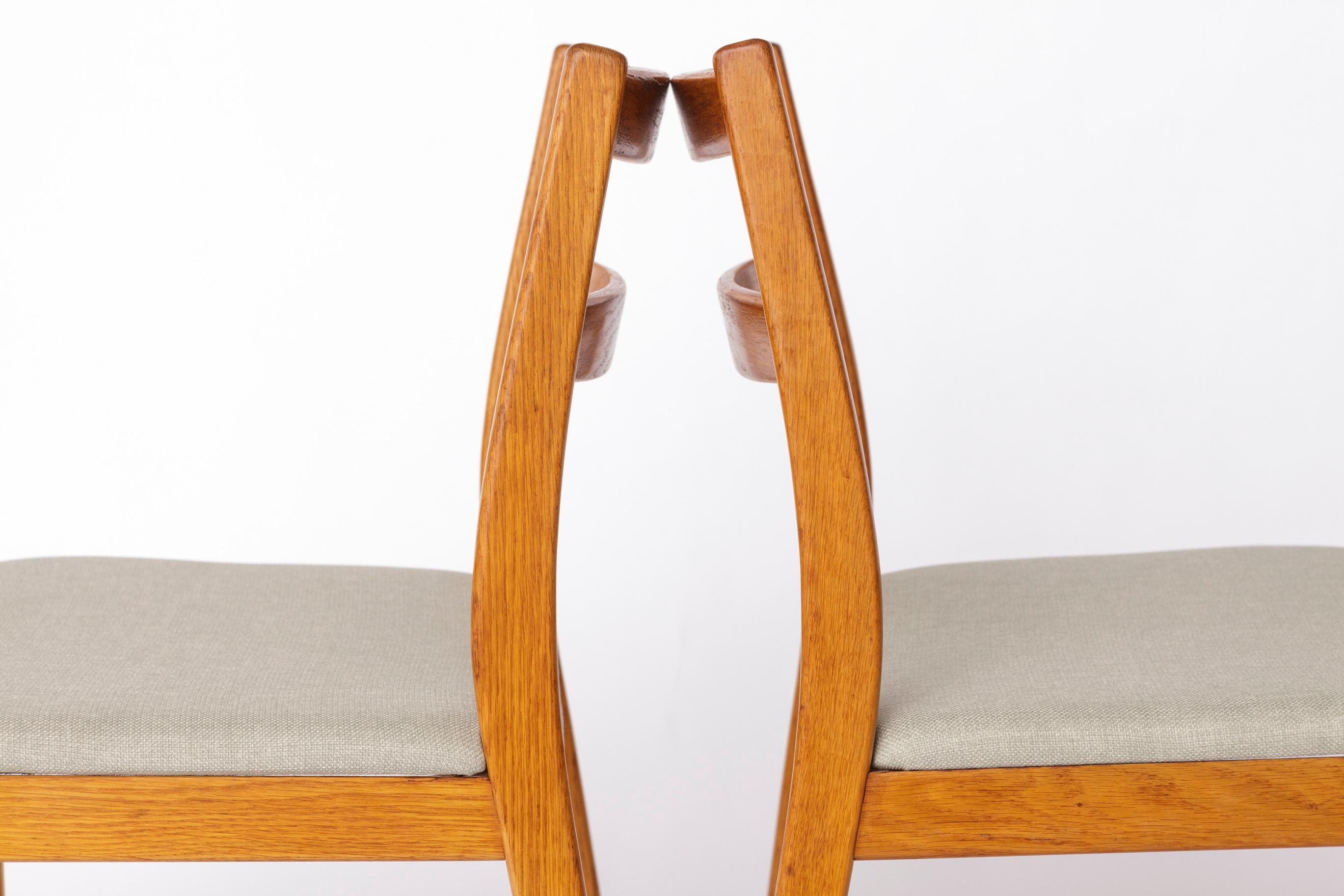 Ensemble de 4 chaises de salle à manger en Oak Vintage, 1960s Swedish Design by Johansson & Söner en vente 1