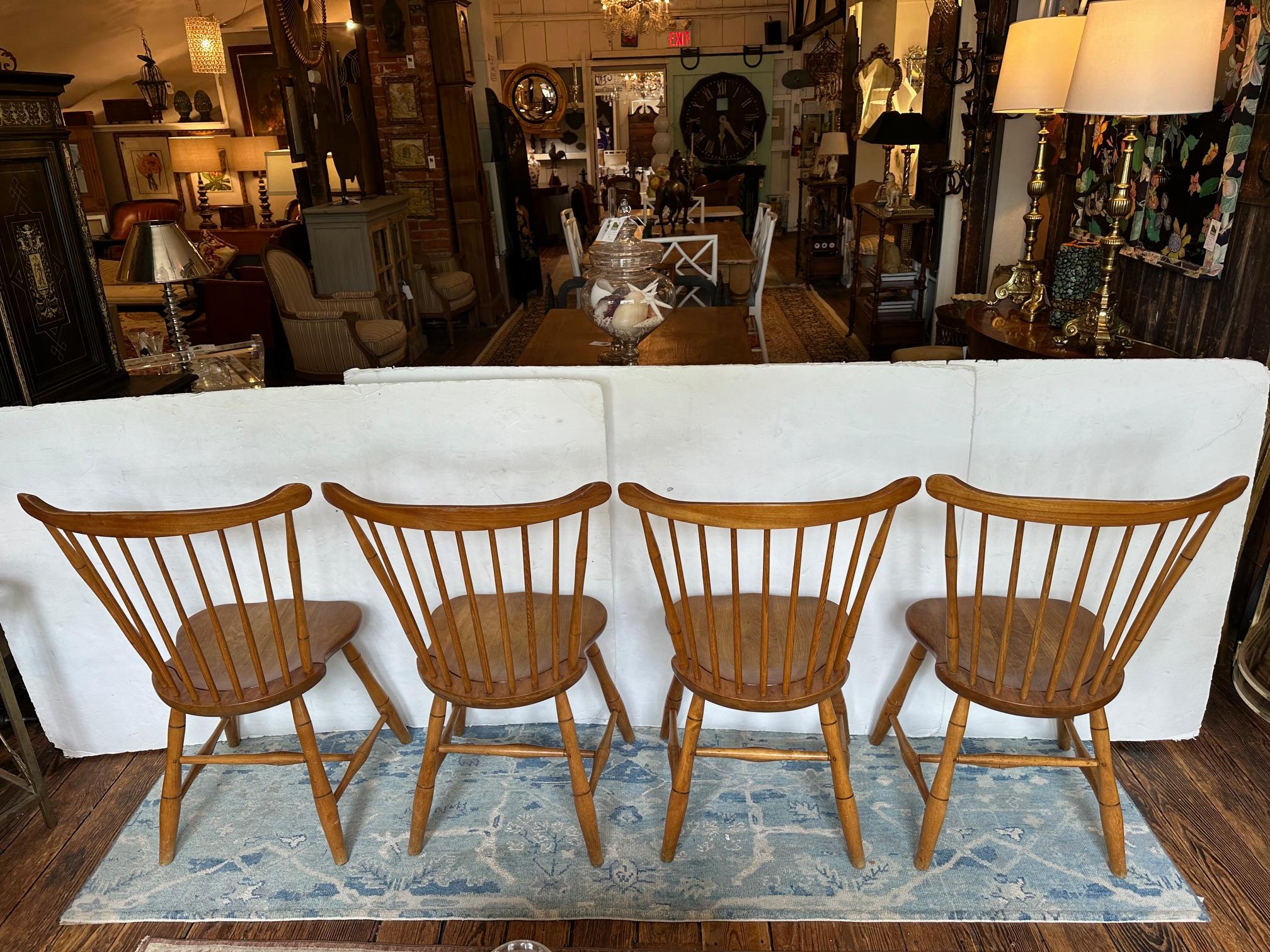 Set of 4 Vintage Original Stickley Dining Chairs For Sale 2