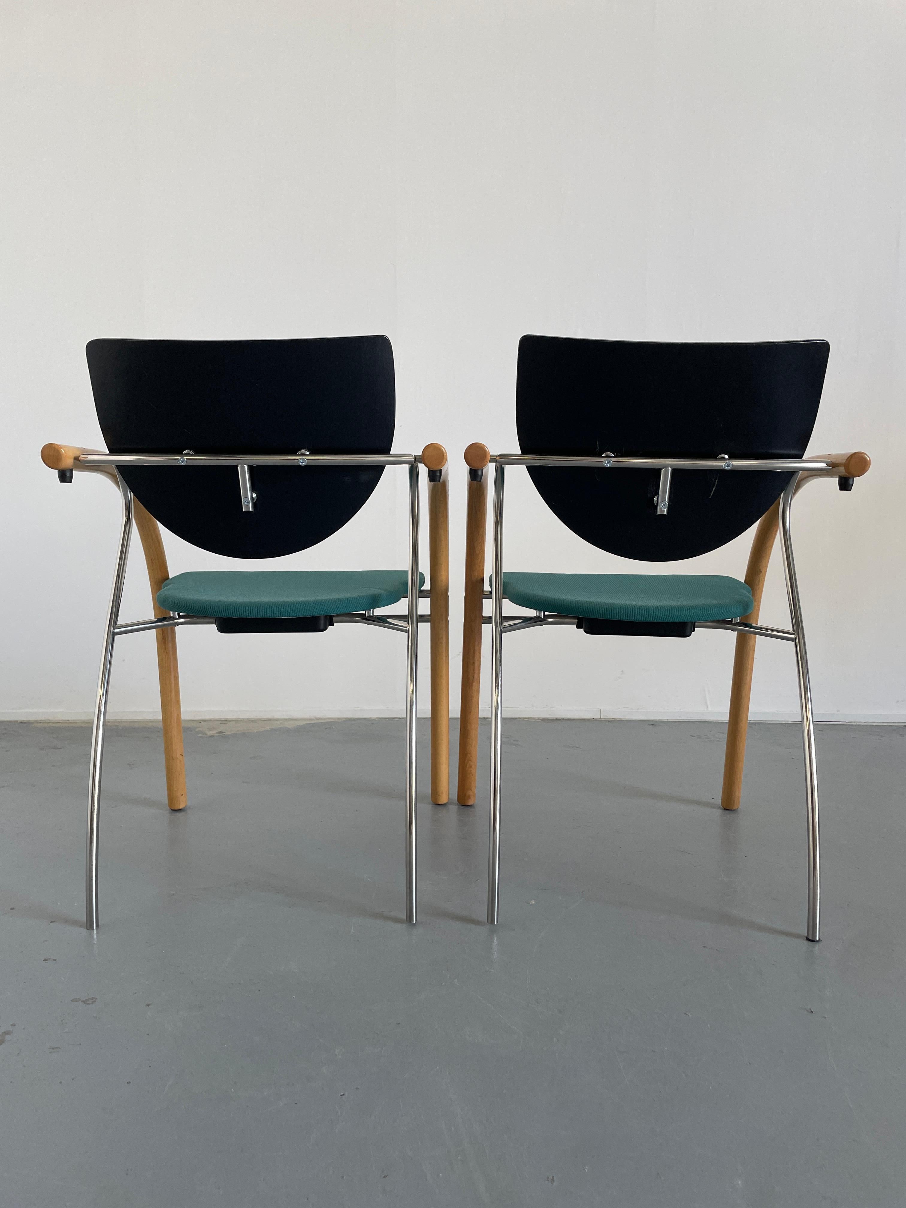 Set of 4 Vintage Original Thonet Vienna Stackable Dining Chairs, 1990s, Austria 3