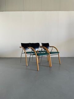 Set of 4 Vintage Original Thonet Vienna Stackable Dining Chairs, 1990s, Austria