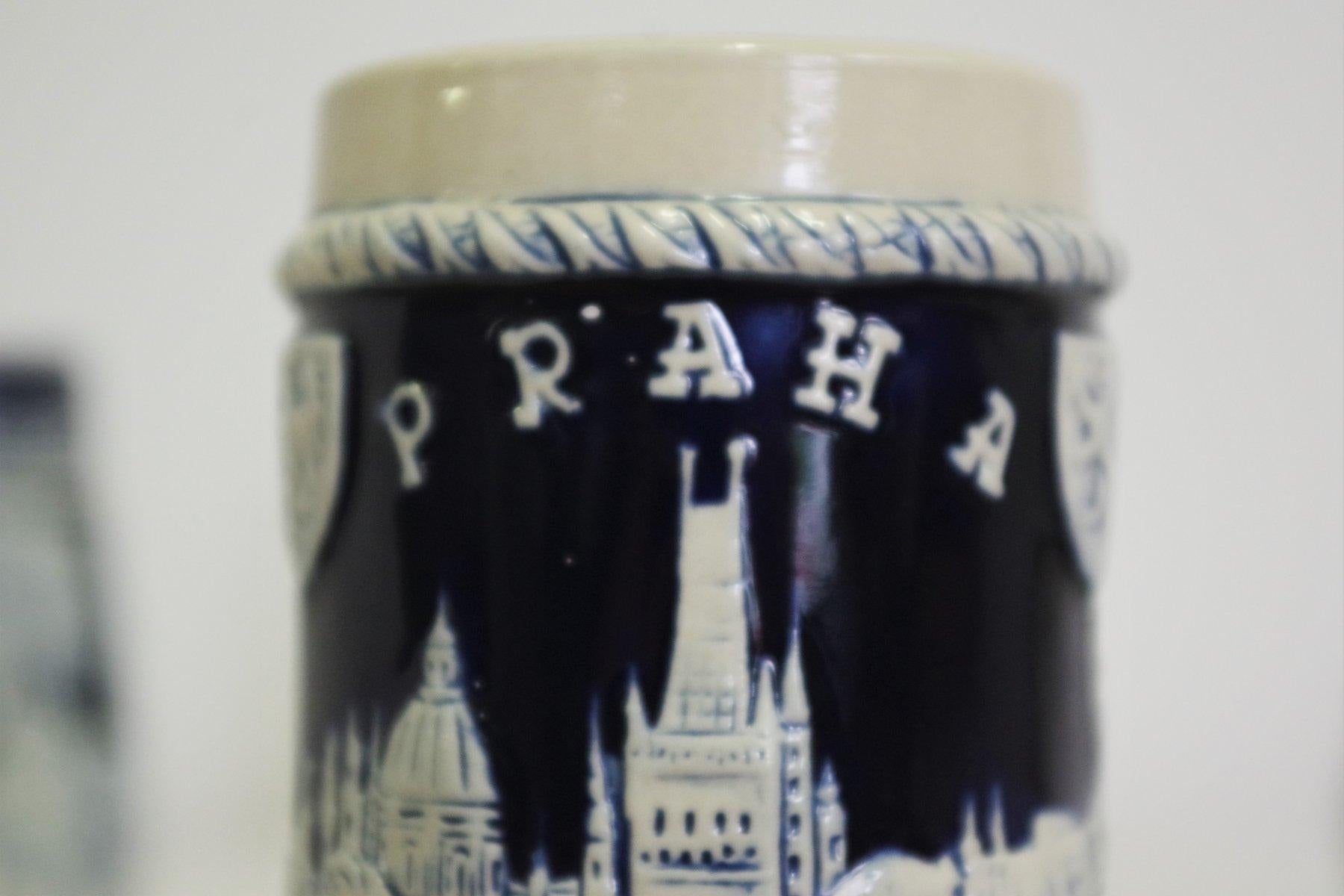 Set of 4 Vintage Porcelain Beer Mugs – 1980s in vendita 12