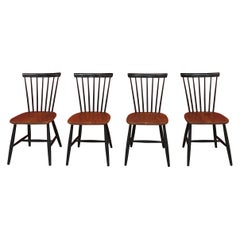 Set of 4 Retro Scandinavian Chairs Hagafors Svensk Tillverkning