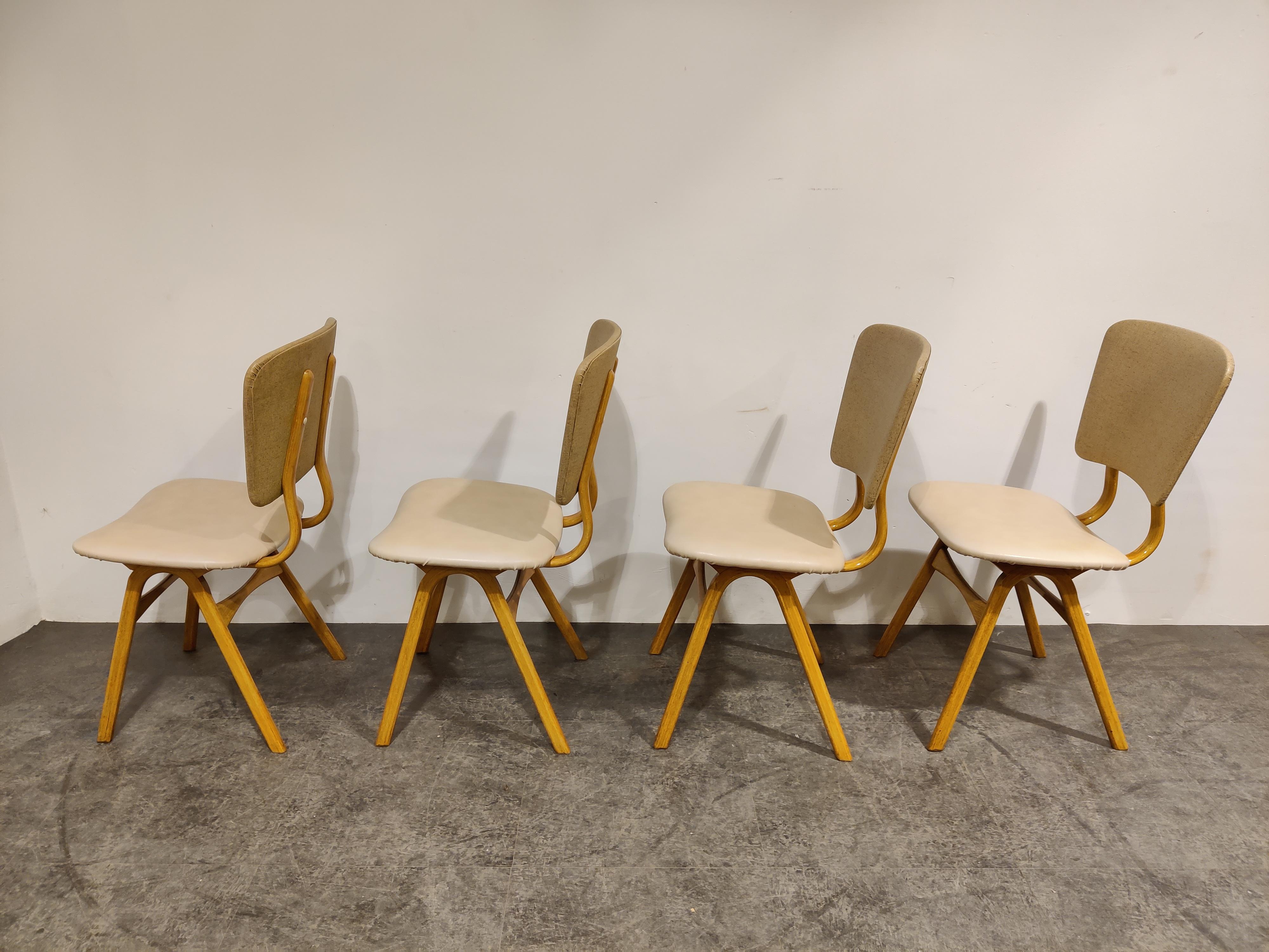 Mid-20th Century Set of 4 Vintage Scandinavian Dining Chairs, 1960s