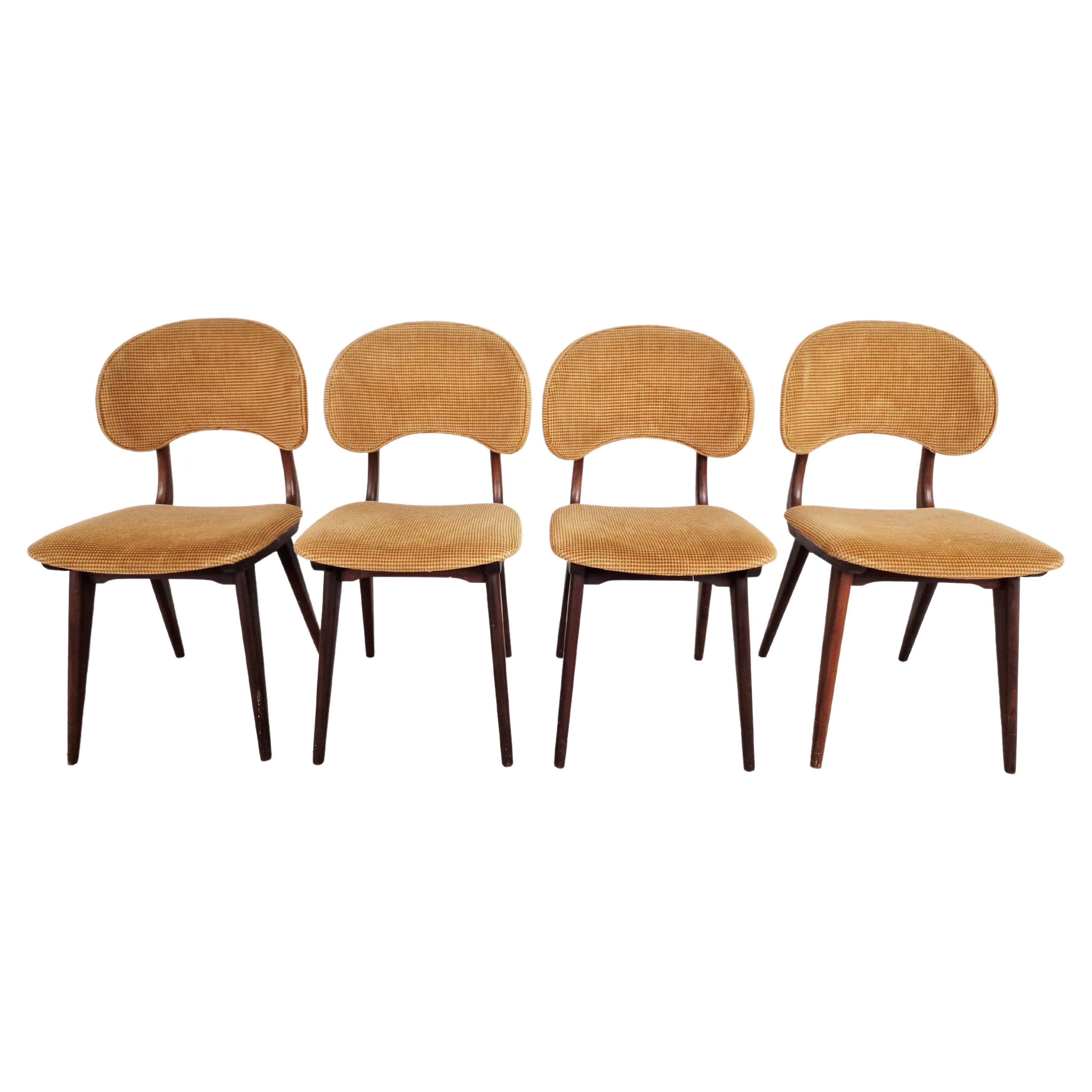 Set of 6 Vintage Dining Chairs For Sale at 1stDibs