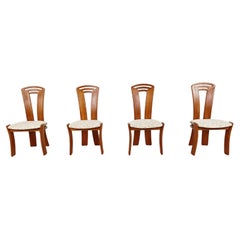 Ensemble de 4 chaises de salle à manger scandinaves vintage, années 1960