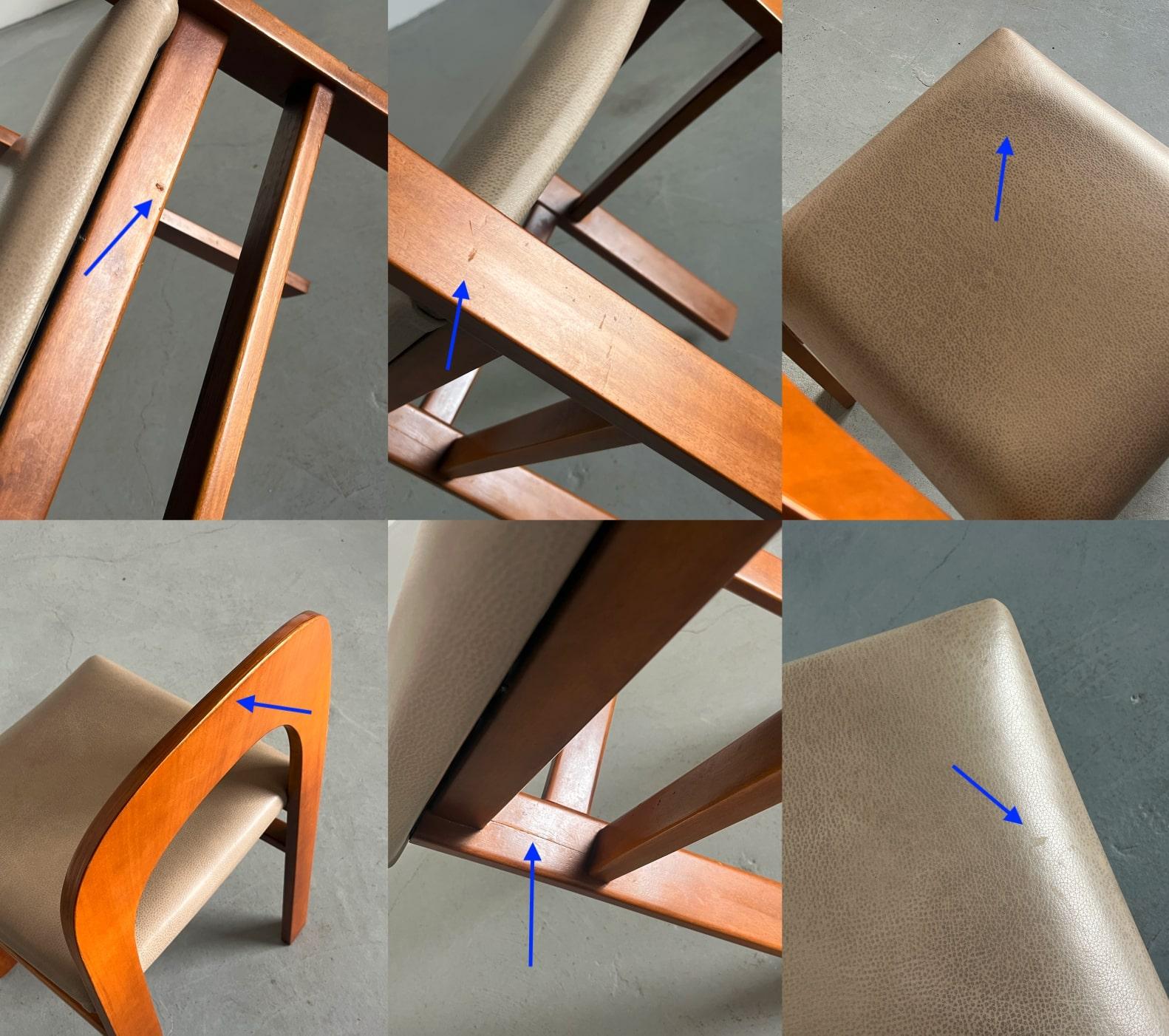 Satz von 4 skulpturalen Vintage-Stühlen 'Arcadia' von Tagliabue di Cascina Armata, 70er Jahre im Angebot 4