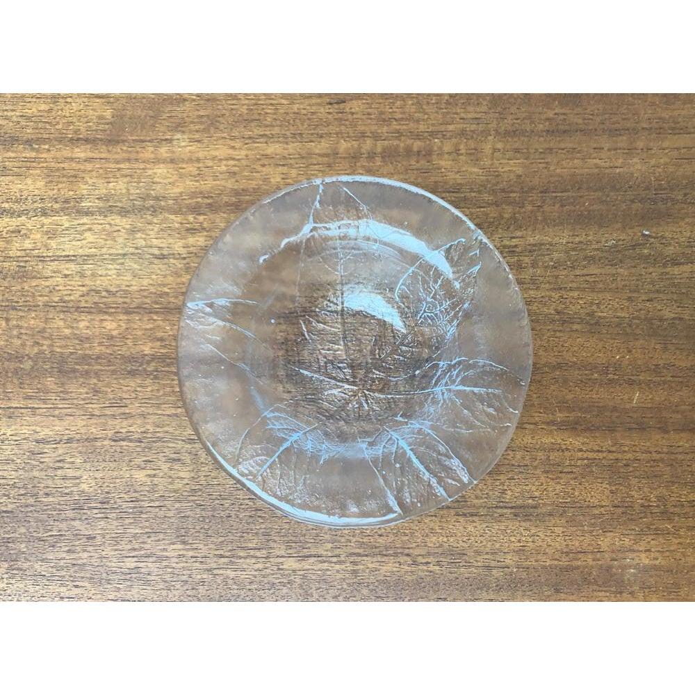 Satz von 4 schwedischen Glasschalen mit Blumendesign von Ann Wärff, 1970er Jahre im Angebot 1