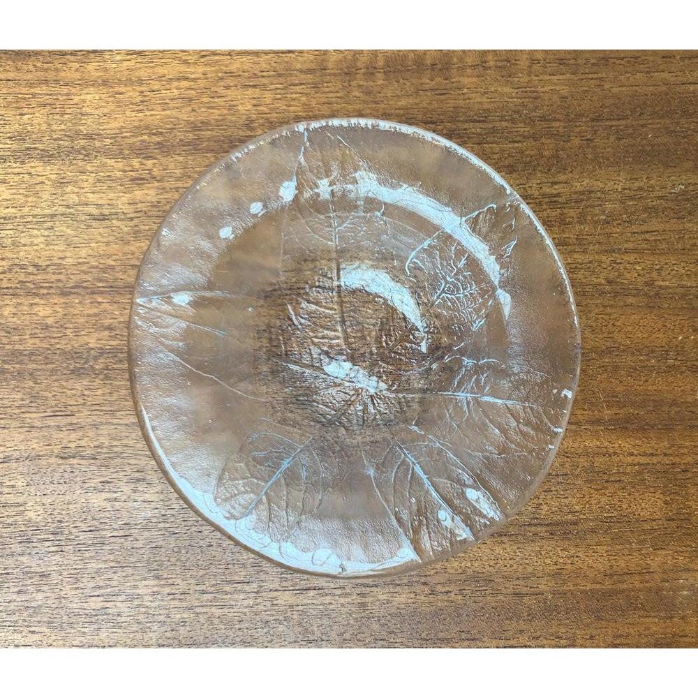 Satz von 4 schwedischen Glasschalen mit Blumendesign von Ann Wärff, 1970er Jahre im Angebot 3