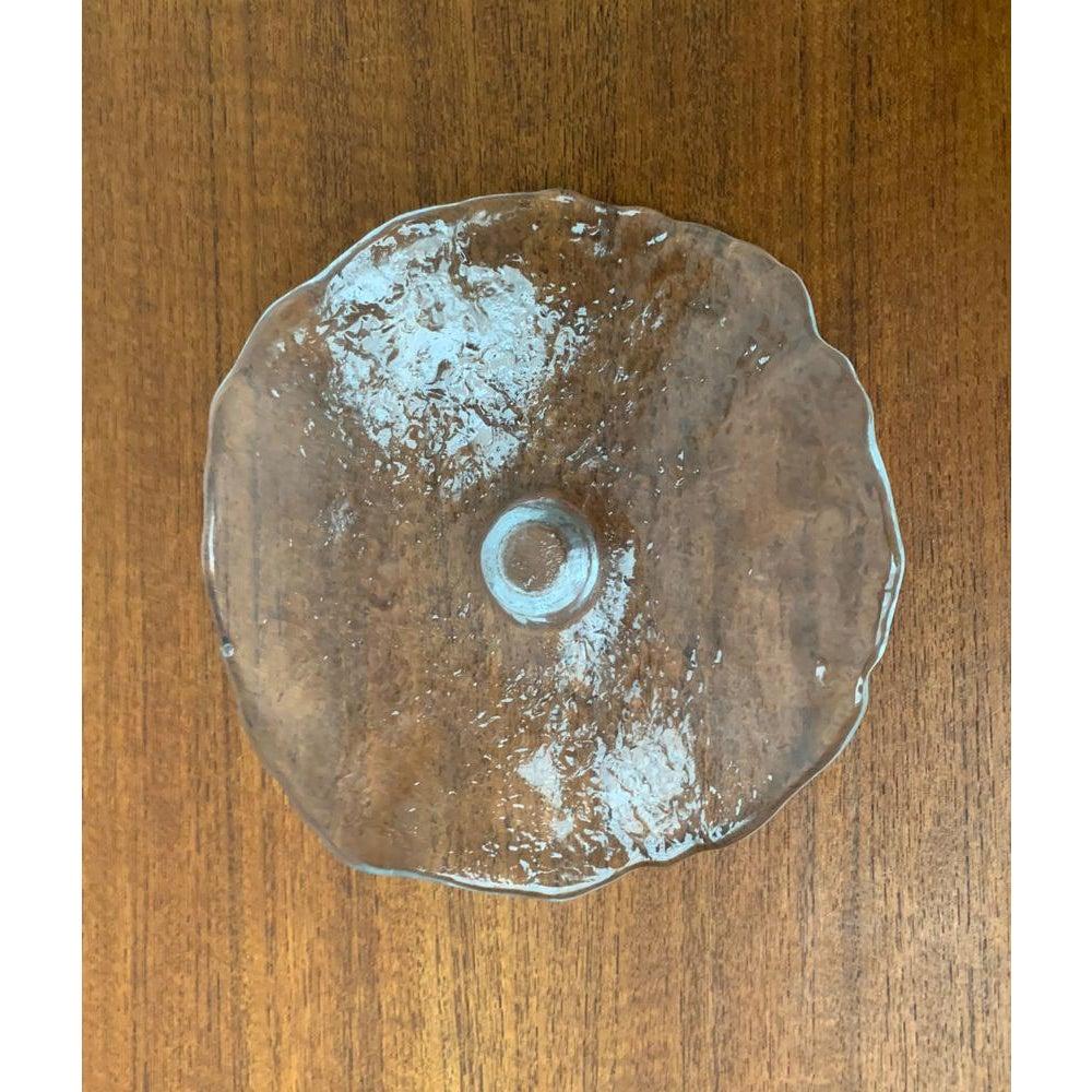 Set of 4 Vintage Swedish Glass Candleholders by Uno Westerberg, 1960s In Excellent Condition For Sale In Hamburg, DE