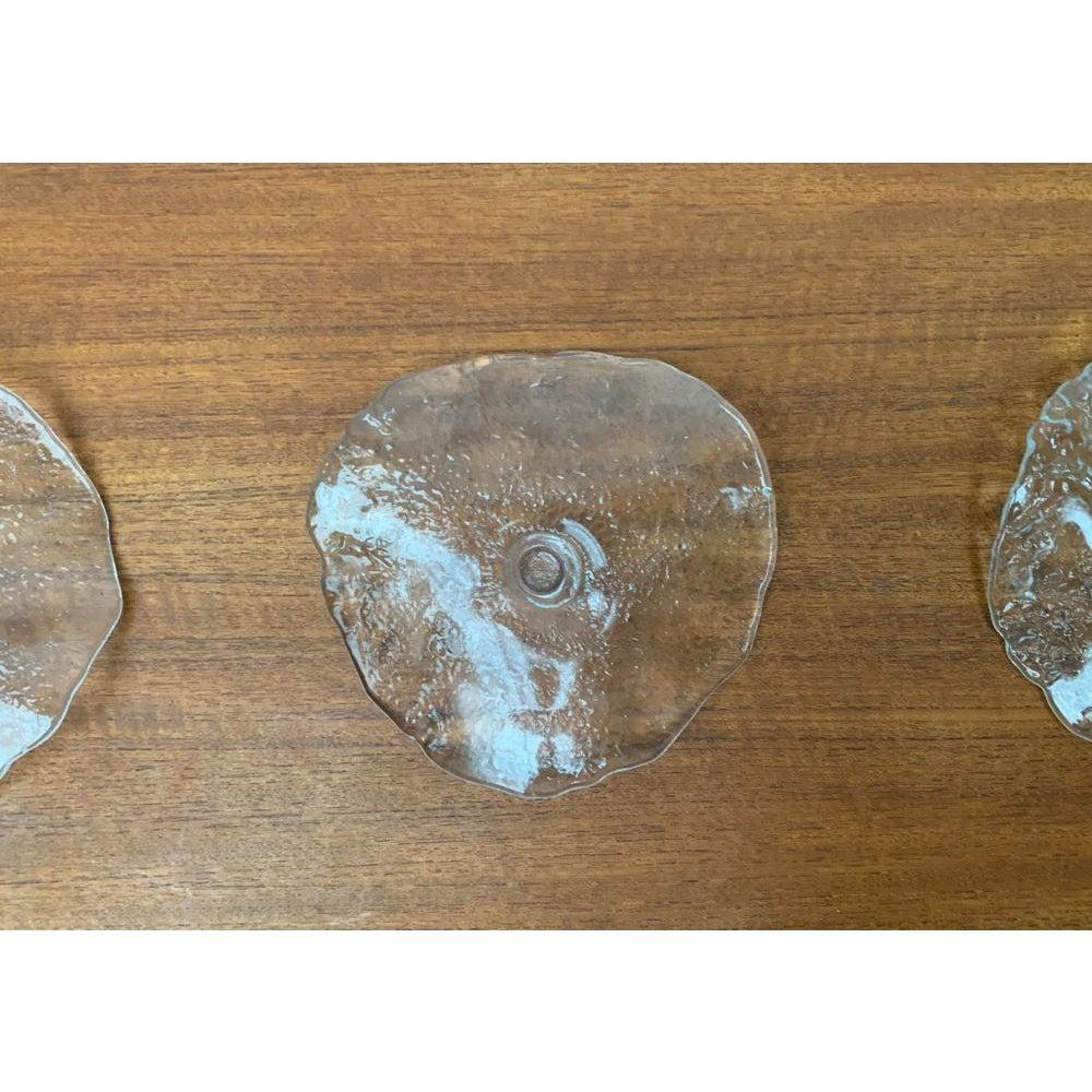 Set of 4 Vintage Swedish Glass Candleholders by Uno Westerberg, 1960s For Sale 2