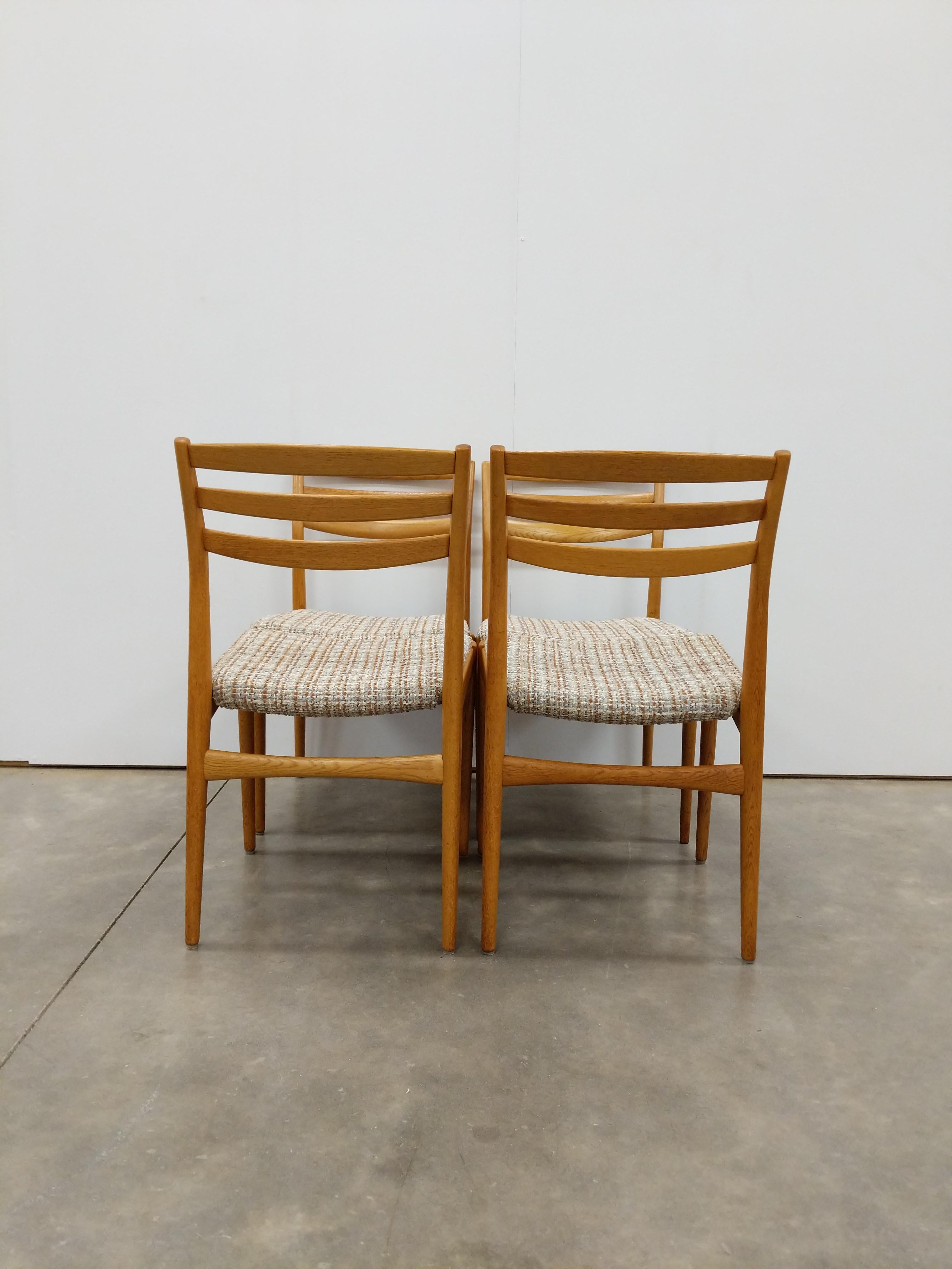 Mid-Century Modern Set of 4 Vintage Swedish Modern Dining Chairs For Sale