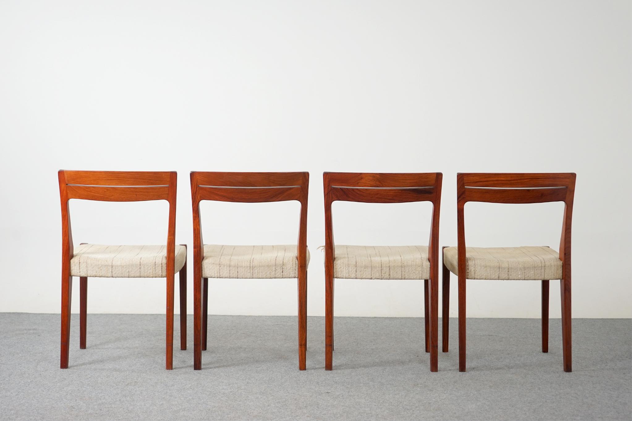 Set of 4 Vintage Swedish Rosewood Dining Chairs, by Svegards 7