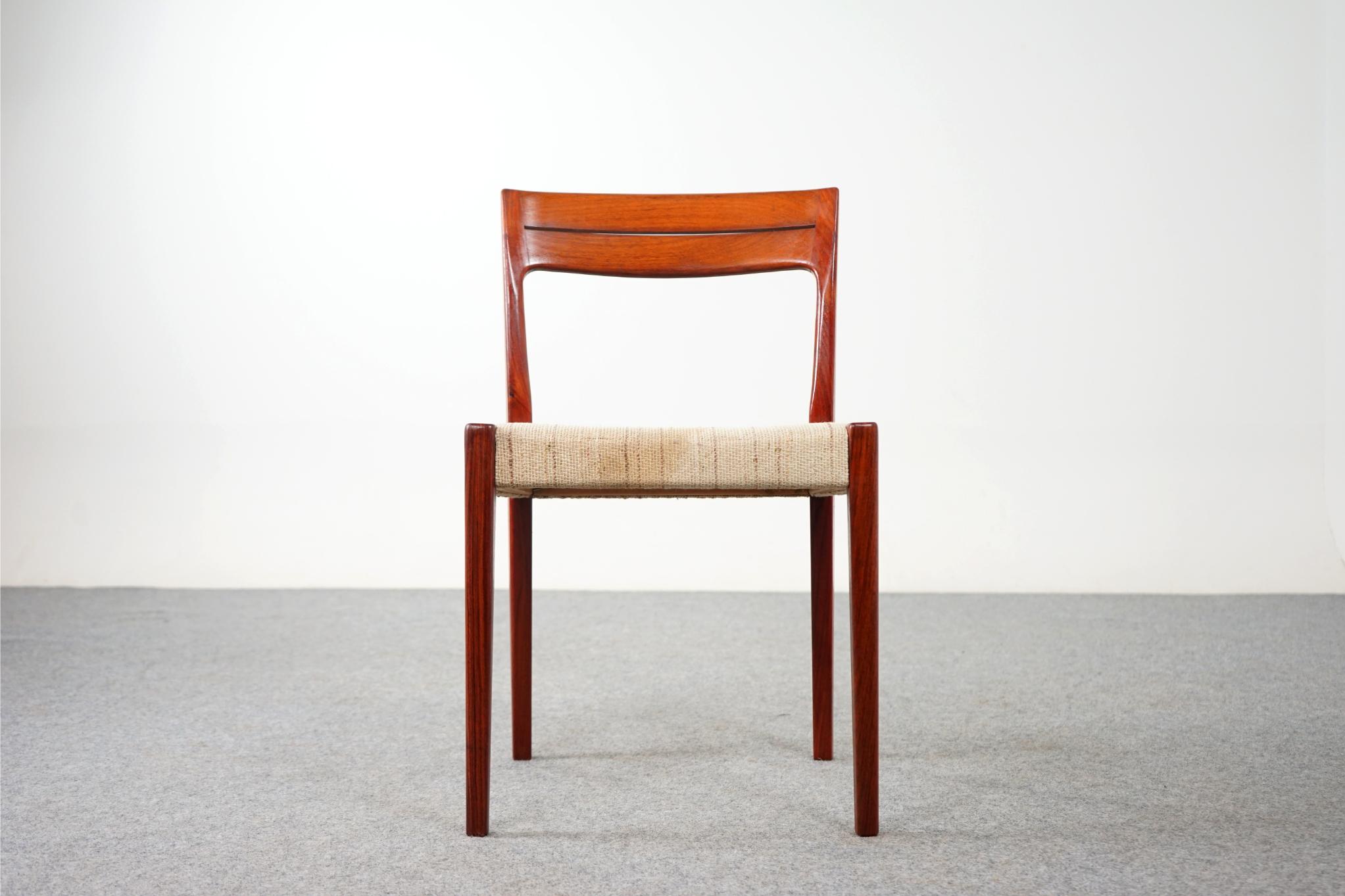 Mid-20th Century Set of 4 Vintage Swedish Rosewood Dining Chairs, by Svegards