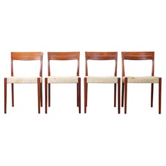 Set of 4 Vintage Swedish Rosewood Dining Chairs, by Svegards