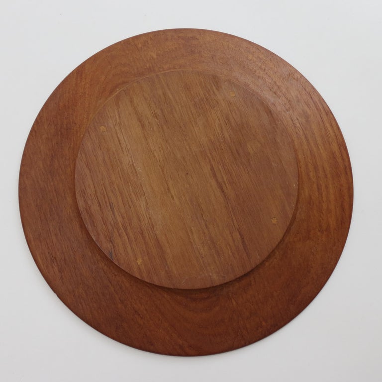 Set of 4 Vintage Teak Danish Server Plates, 1960s at 1stDibs