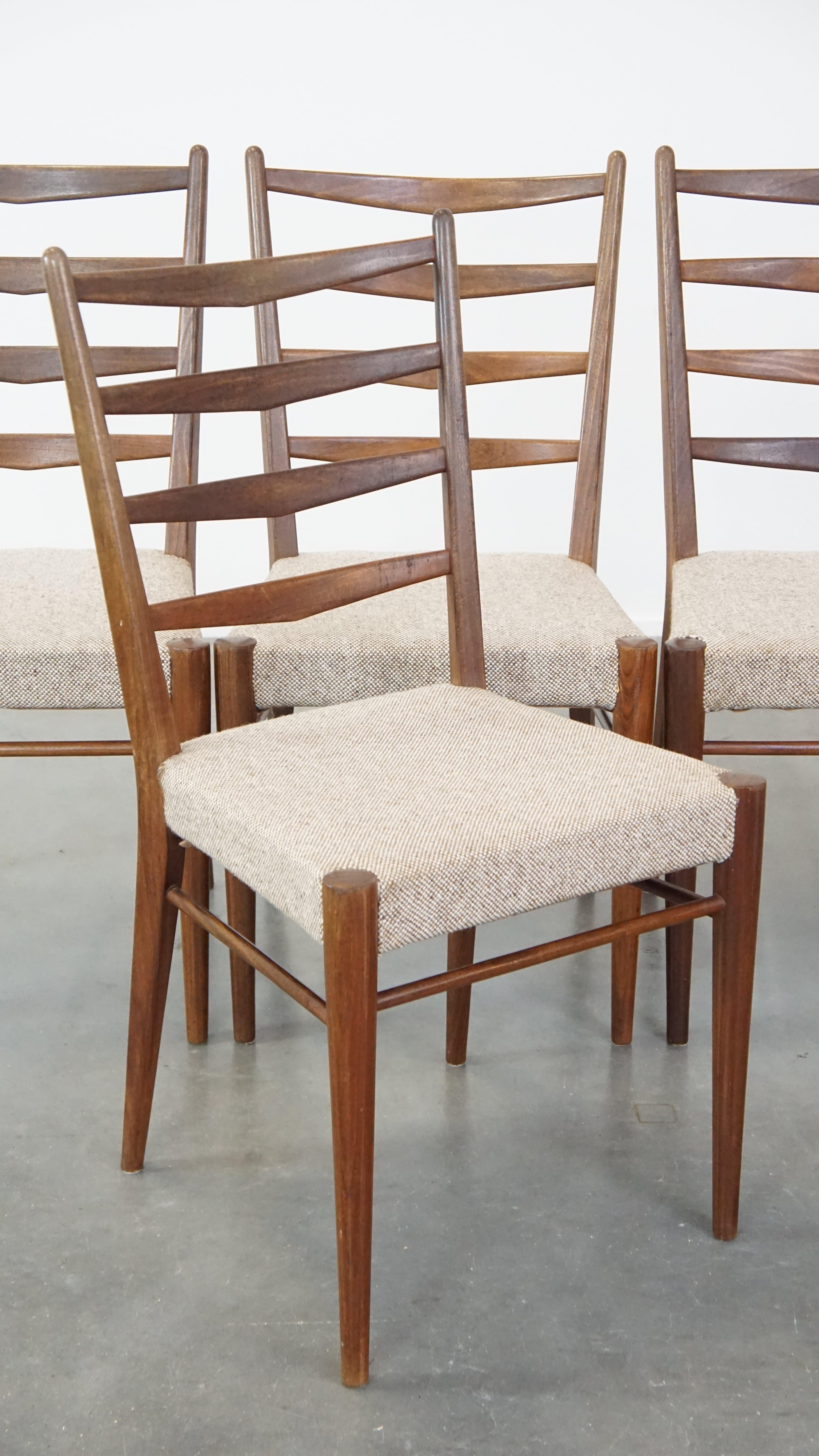 Set di 4 sedie da pranzo vintage in teak Pastoe, Cees Braakman 1960s design in vendita 5