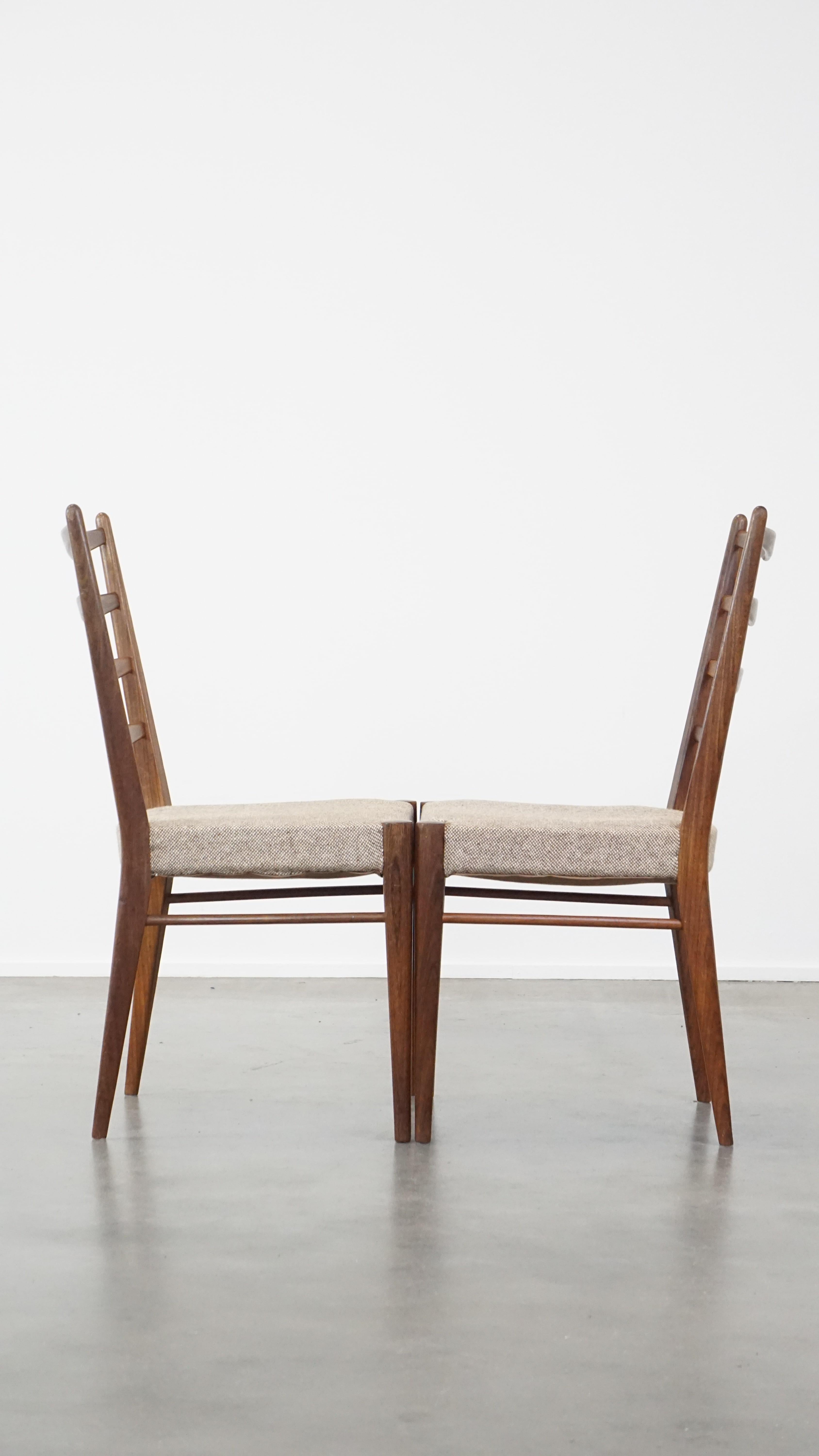 Olandese Set di 4 sedie da pranzo vintage in teak Pastoe, Cees Braakman 1960s design in vendita