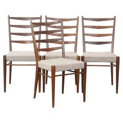 Juego de 4 sillas de comedor vintage de teca Pastoe, diseño de los años 60 de Cees Braakman