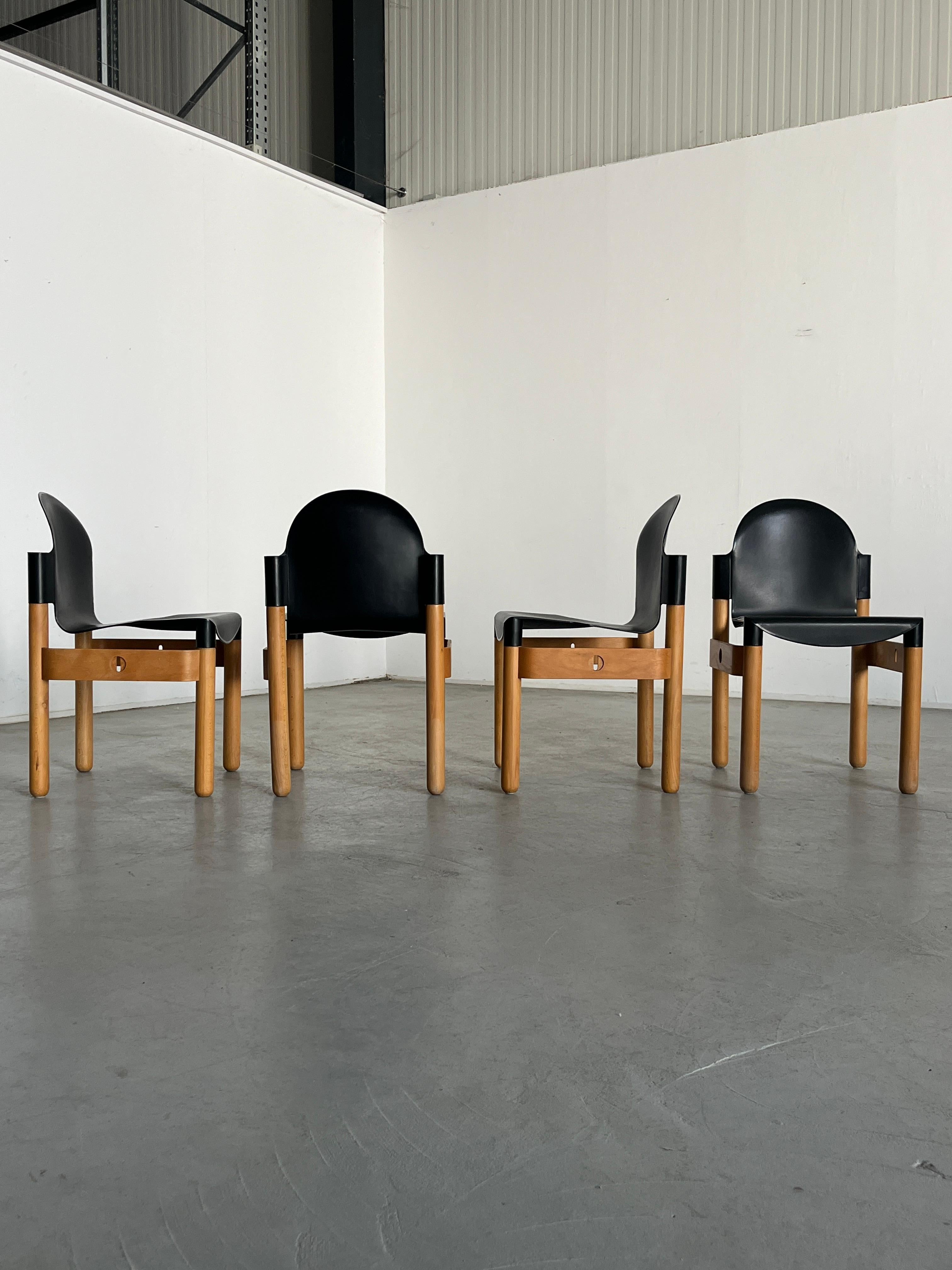 Autrichien Ensemble de 4 chaises Vintage Thonet Flex 2000 par Gerd Lange pour Thonet, années 1970 en vente