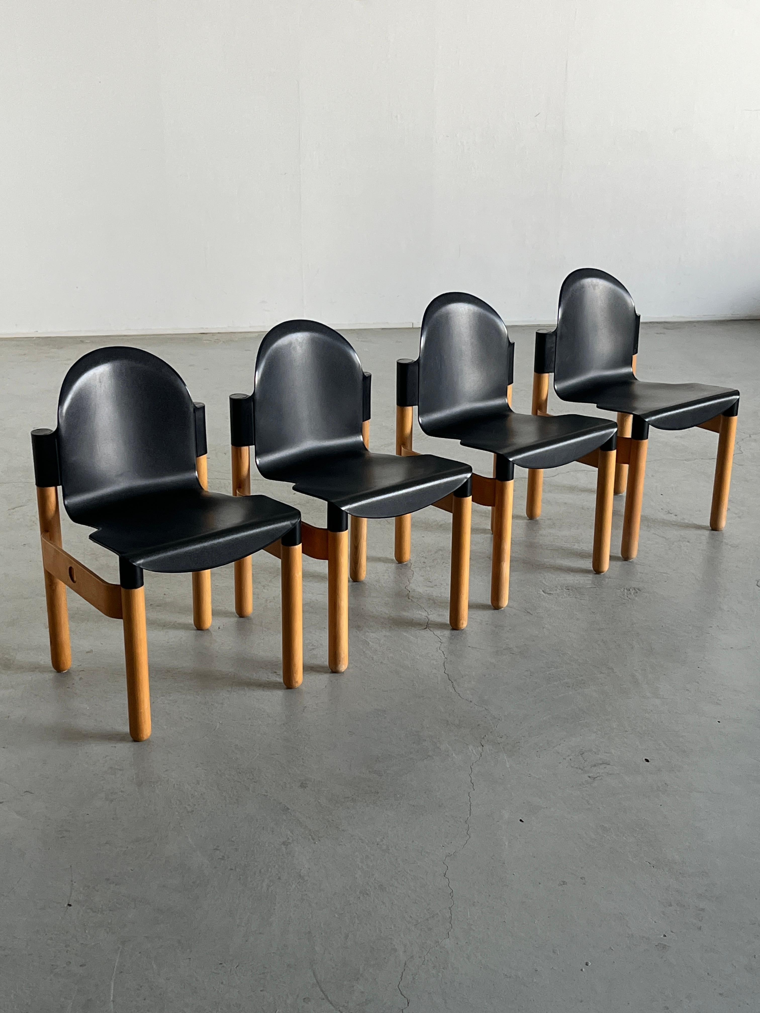 Fin du 20e siècle Ensemble de 4 chaises Vintage Thonet Flex 2000 par Gerd Lange pour Thonet, années 1970 en vente