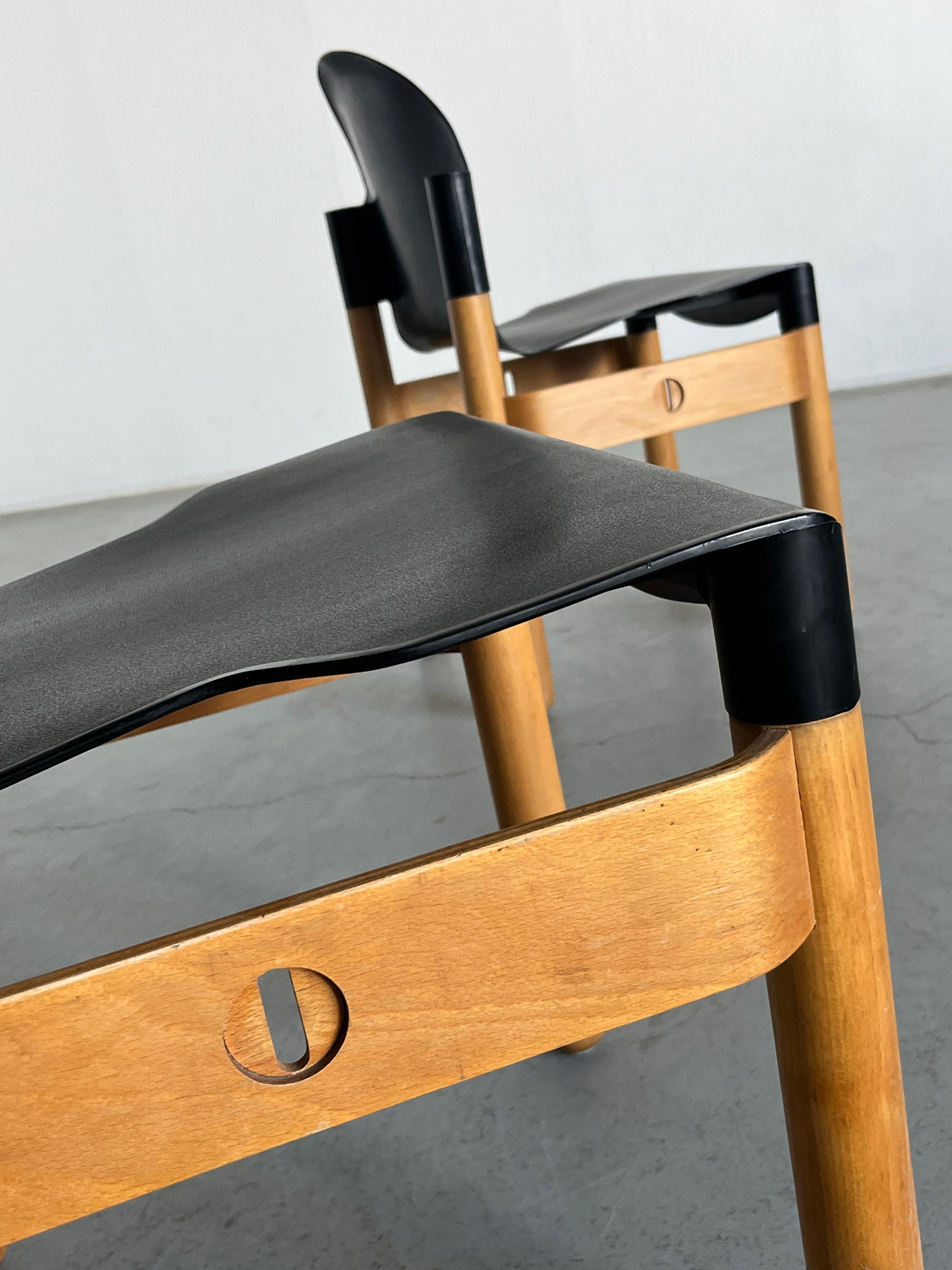 Ensemble de 4 chaises Vintage Thonet Flex 2000 par Gerd Lange pour Thonet, années 1970 en vente 1